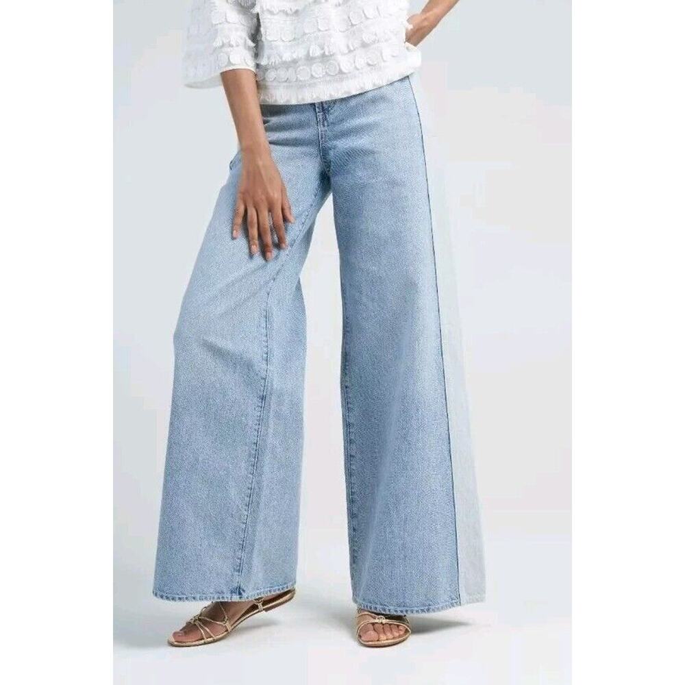 Daily Blue Easy Wide Leg Jeans Womens Size 28 Light Denim Easy Pant Pacific - Picture 3 of 15